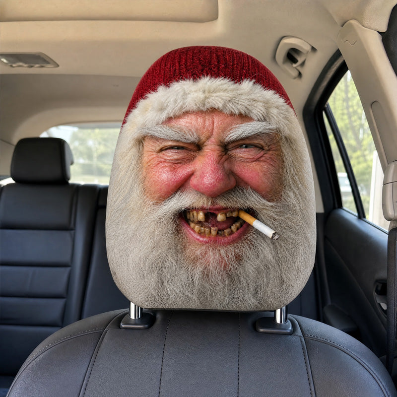 😂 Funny Face Car Headrest Cover – Hilarious Car Interior Decor!