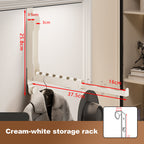 🧺 Space‑Saving Foldable Behind‑Door Hanging Storage Holder