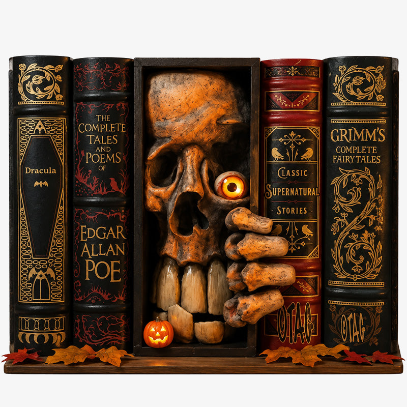 👻 Gothic Devil Bookcase Decor