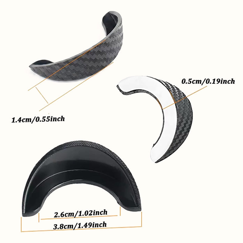 🚗 Rear‑View Camera Rain Shield Cover ✨ Carbon‑Style Splash & Dust Protector
