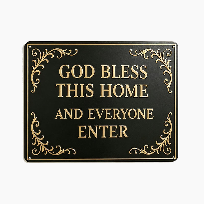 God Bless This Home Iron Sign🏡🙏