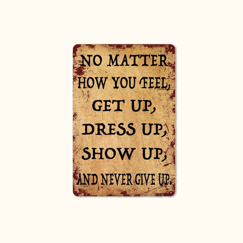 ⭐ Vintage‑Style Motivational Wall Sign – Bold Daily Encouragement For Your Workspace