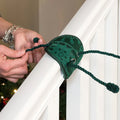 🎀 Reusable Soft Fabric Banister Garland Ties – Scratch‑Free Holiday Stair Decoration
