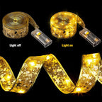 🎄 Christmas LED Ribbon Lights | Festive Glow for Your Holiday Tree