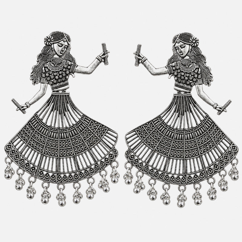💃 Dancing Earrings – Artistic Dancer Silhouette Dangle Jewelry With Moving Drop Details
