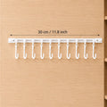 🧺 LIMITED-TIME OFFER: Buy one get one free!! ✨ No-drill sliding rail organiser hook – Adjustable, Sturdy 🛠️