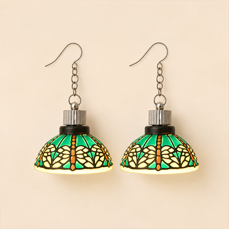 💡✨ Elegant Collectible Handmade Mini Vintage Lamp Dangle Earrings | Unique Holiday Statement Jewelry Gift for Her
