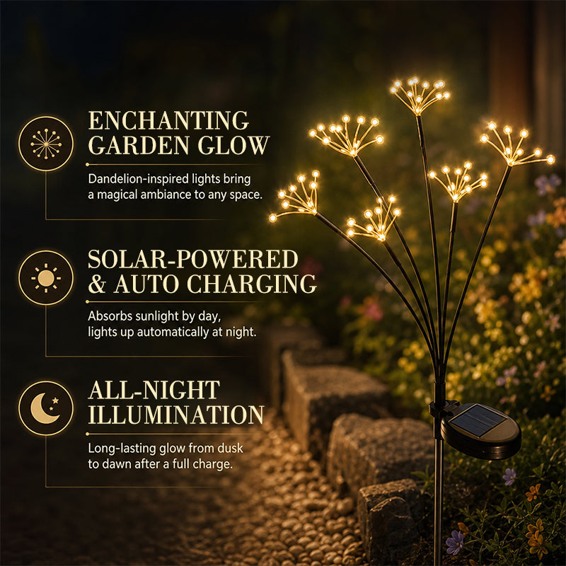 ✨Solar Dandelion Garden Lights Create a Dreamy Fairy Tale Garden Atmosphere