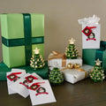 🎄Christmas Set of 4 Mini Nostalgic Tree Ornaments with Gift Bags