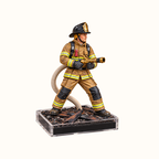 🚒 Firefighter Figurine Humidifier – Unique Decor Desk Mist Maker