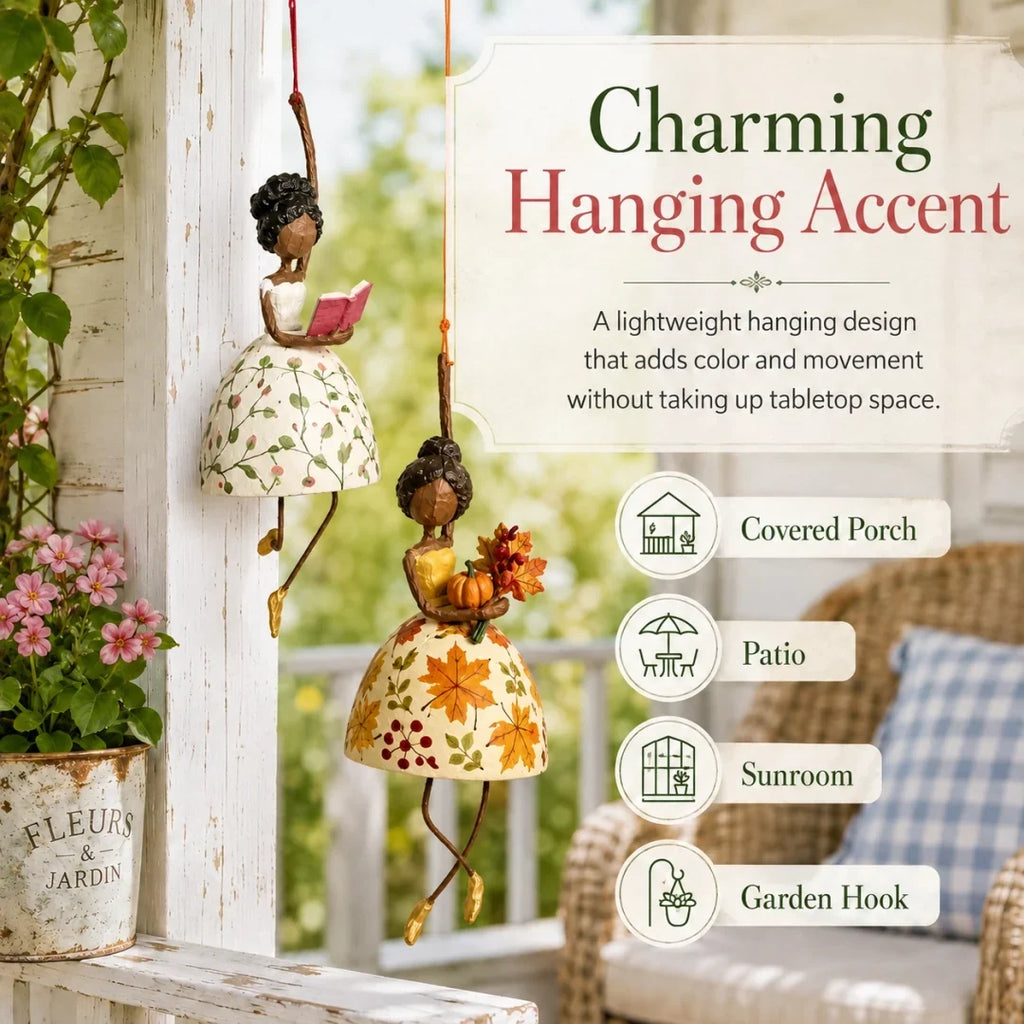 💃 Whimsical Dancing Lady Hanging Ornament 🌸 Cheerful Storybook‑Style Home Accent