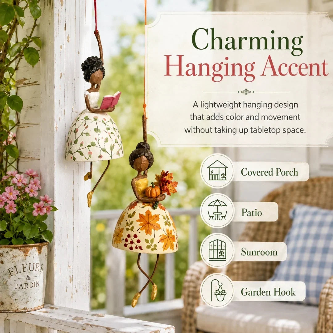 💃 Whimsical Dancing Lady Hanging Ornament 🌸 Cheerful Storybook‑Style Home Accent