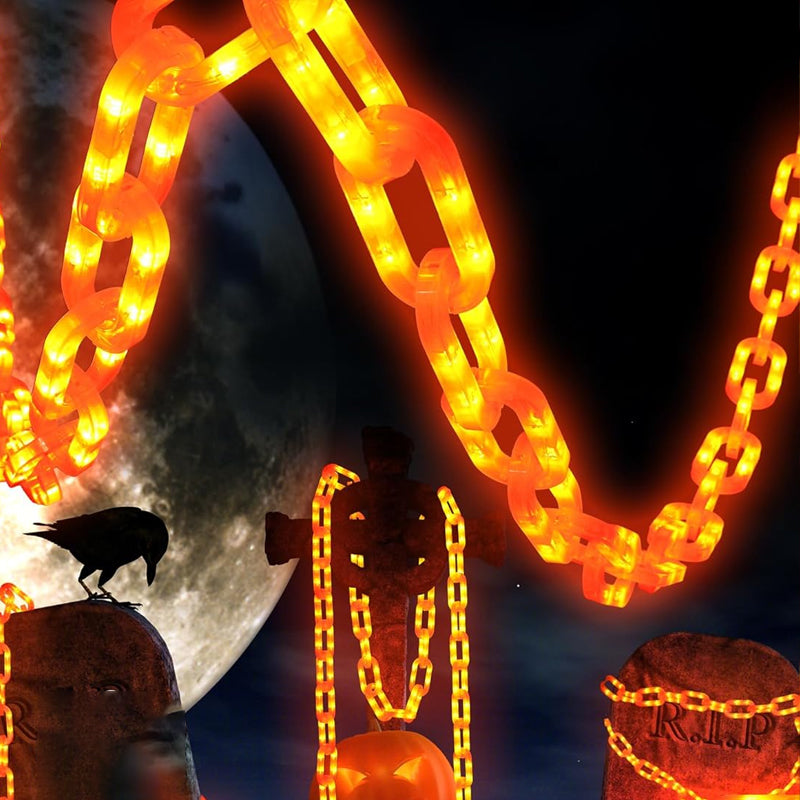 🎃 Halloween LED Chain Light String – Spooky Outdoor Garden Atmosphere Decor