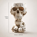 💀Skull Resin Planter - Halloween Goth Desktop Decor