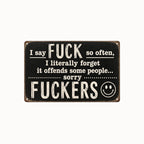 😈 Funny Vintage Wall Sign
