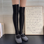 🎀🖤 Y2K Cutout Hook Statement Socks – Edgy Fashion Socks For Outfit Styling