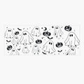 🎃👻Spooky Fun: Ghost & Pumpkin Sunroof Car Decal