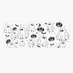 🎃👻Spooky Fun: Ghost & Pumpkin Sunroof Car Decal