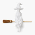 Witch Figurine - Cozy Halloween Fireplace & Bookshelf Decor🏡🧙♀️