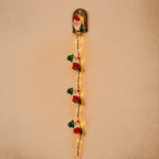 🎄 Handmade Climbing Gnome Christmas String Lights, Indoor Outdoor Wall Hanging Holiday Decor