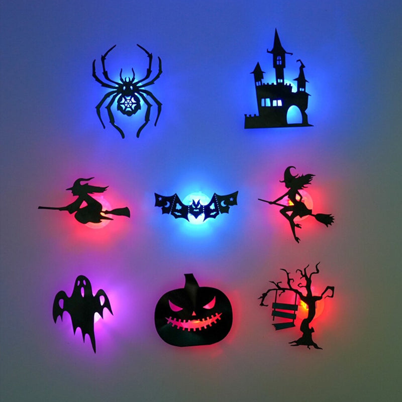 🎃🦇 Assorted Spooky Shape Halloween Backlit Wall Lights
