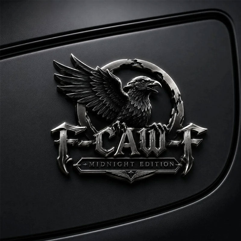 🦅F-CAW-F "Midnight Edition" Metal Emblem - Premium Attitude Decal