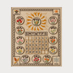 📅Hand-Embroidered Perpetual Calendar Wall Art