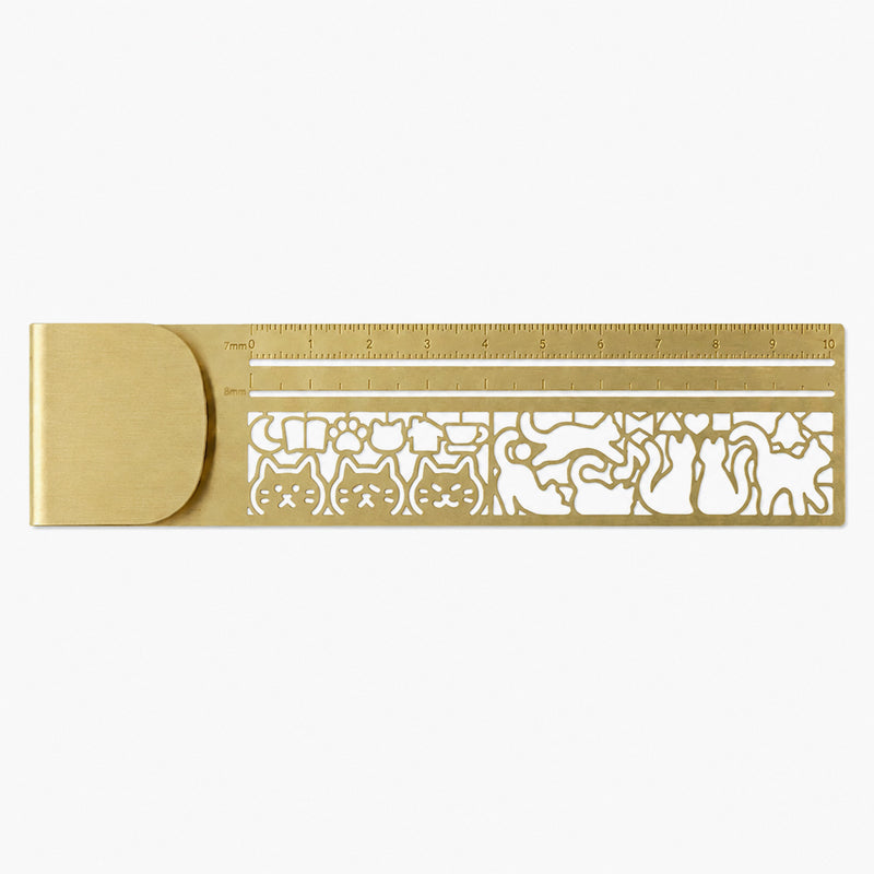 Cat Template Multi-functional Bookmark Ruler📚✨