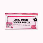 🎀 2027 Motivational Desk Calendar | Cheeky Pink Y2K Vibe