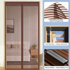 🚪 Diamond Mesh Magnetic Door Curtain