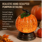 🔥Last Day 50% OFF - 🎃🍂Glitter Lighted Pumpkin Snow Globe