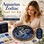 🔥 12 Zodiac Signs Pearl Art Kit ♈🌙