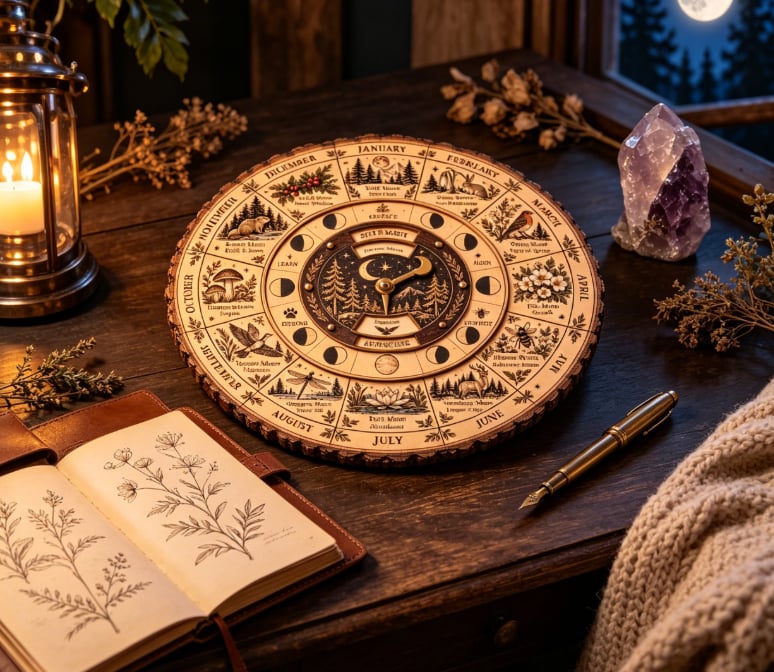 🔥Last Day 49% OFF - 🌙🌲Moon & Nature Observation Wheel🌕