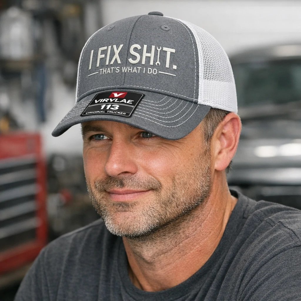 🔥LAST DAY 50% OFF-🛠️ I Fix Shit Trucker Hat – Funny Mechanic & Fixer Cap