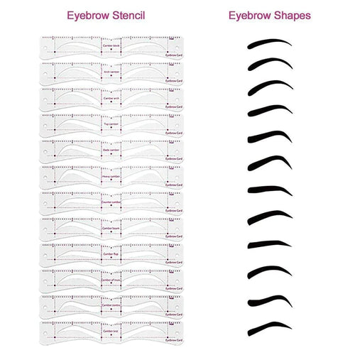 ✨ 12-in-1 Eyebrow Stencil Kit – Perfect Brows In Seconds