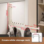 🧺 Space‑Saving Foldable Behind‑Door Hanging Storage Holder