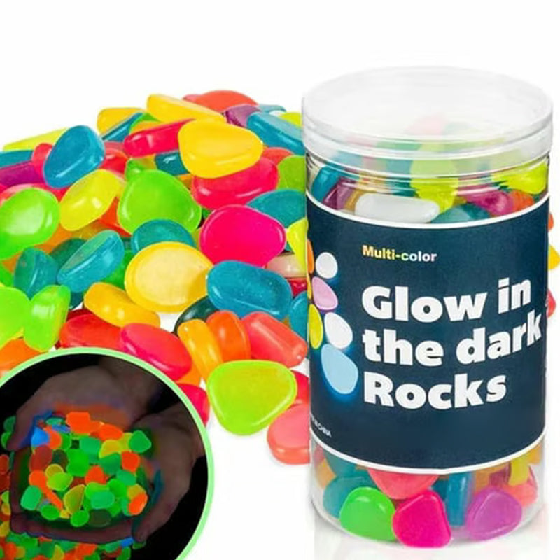 💥Glow-in-the-dark Rocks: illuminate your exterior with an enchanting glow!