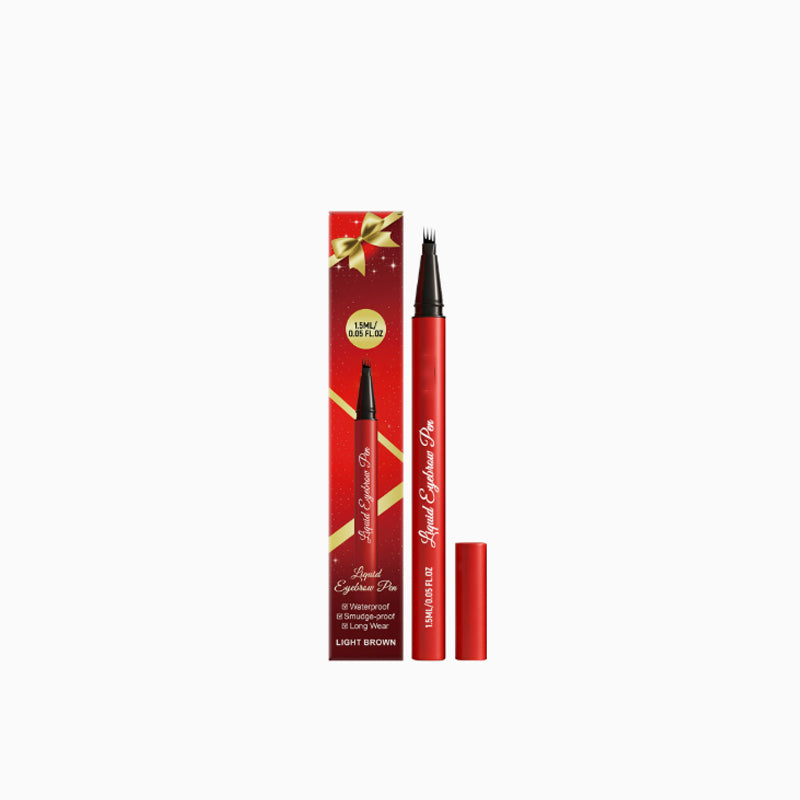 ✨ Elegant Collectible Long-Lasting Liquid Eyebrow Pen, Waterproof Defined Brow Makeup Holiday Gift for Her