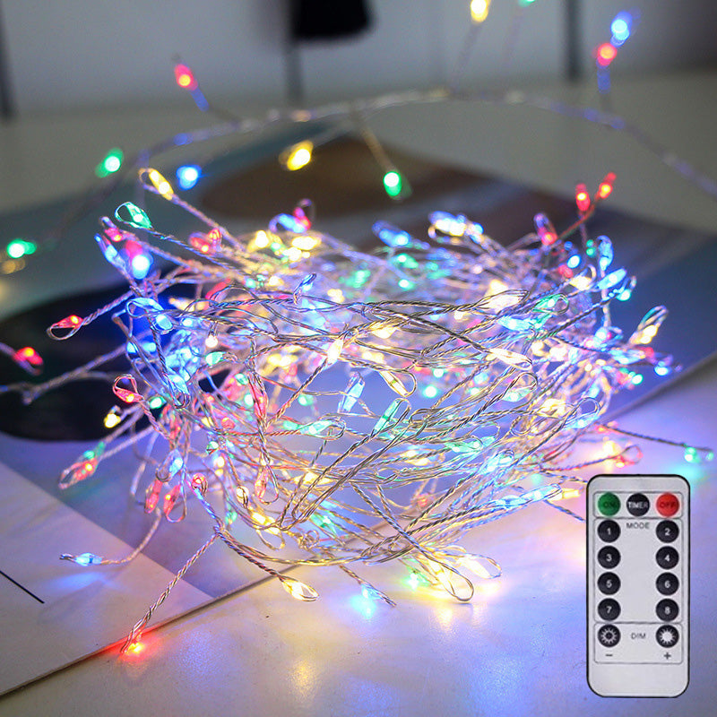 💛 3‑Tone Christmas Fairy Lights, Flexible Bendable Wire For Tree, Garland & Staircase Decor