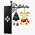 📚 Hanging‑Style Xmas Shelf Lamp, Santa / Reindeer / Snowman For Cozy Reading Nook Holiday Styling
