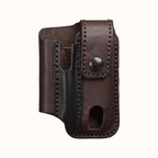 🗡️ Snap‑Closure EDC Belt Leather Tool Sheath