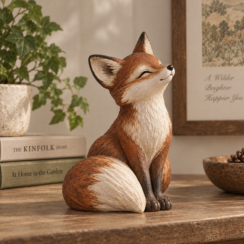 🦊 Rustic Red Fox Figurine | Bring Woodland Warmth Into Your Home