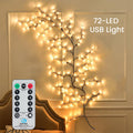 ✨ LED Branch Wall Light – Flexible Bendable Vine Light with 8 Light Modes for Christmas Decor