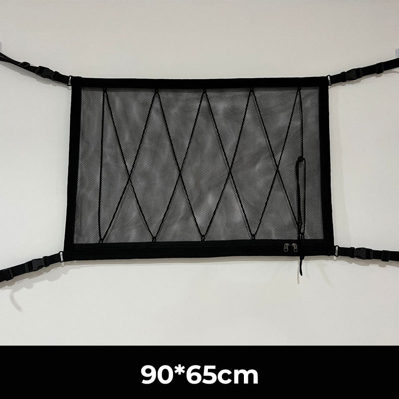 🚗 Car Storage Net Pocket | Ceiling Space‑Saving Mesh Organizer