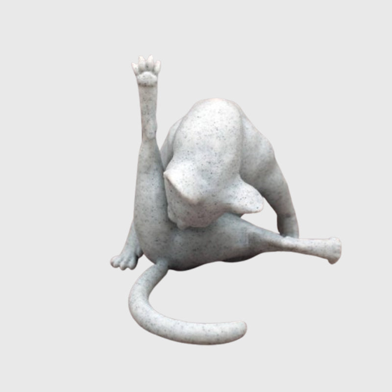 🐱✨ Grooming Cat Decorative Figurine