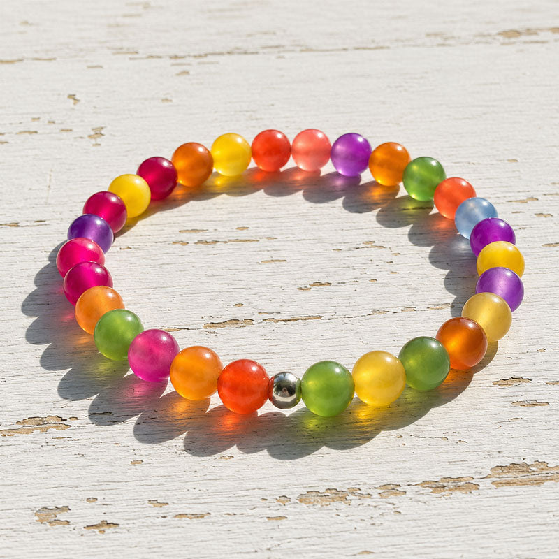 🌈 UV Color-Changing Rainbow Beaded Jewelry
