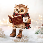 🦉 Reading Owl Figurine for Book Lovers