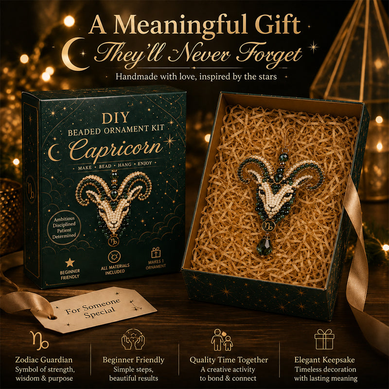 Make Your Own Zodiac Beaded Charm ✨ DIY Blessing Ornament Kit