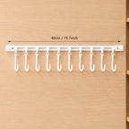 🧺 LIMITED-TIME OFFER: Buy one get one free!! ✨ No-drill sliding rail organiser hook – Adjustable, Sturdy 🛠️