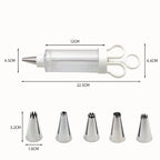 🎉 2026 Sale — Over 21,000 Sold! 🧁✨ Stop wrestling with messy piping bags — this stainless steel decorating gun fills, frosts, and finishes in seconds. One tool, endless creativity. 🍰